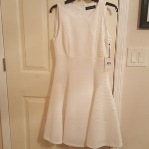 Textured sleeveless dress